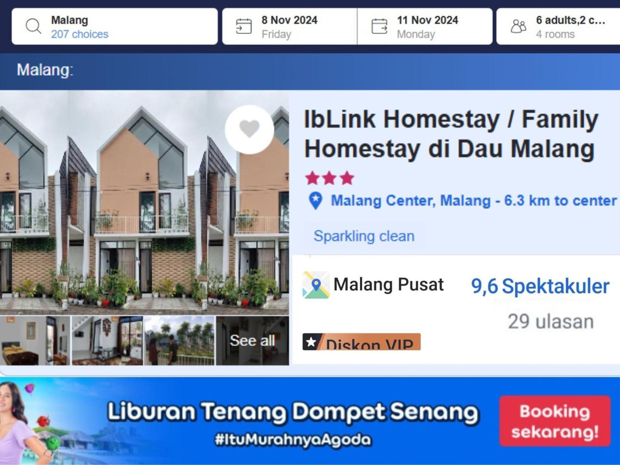 Rumah liburan Iblink Family Di Full Ac